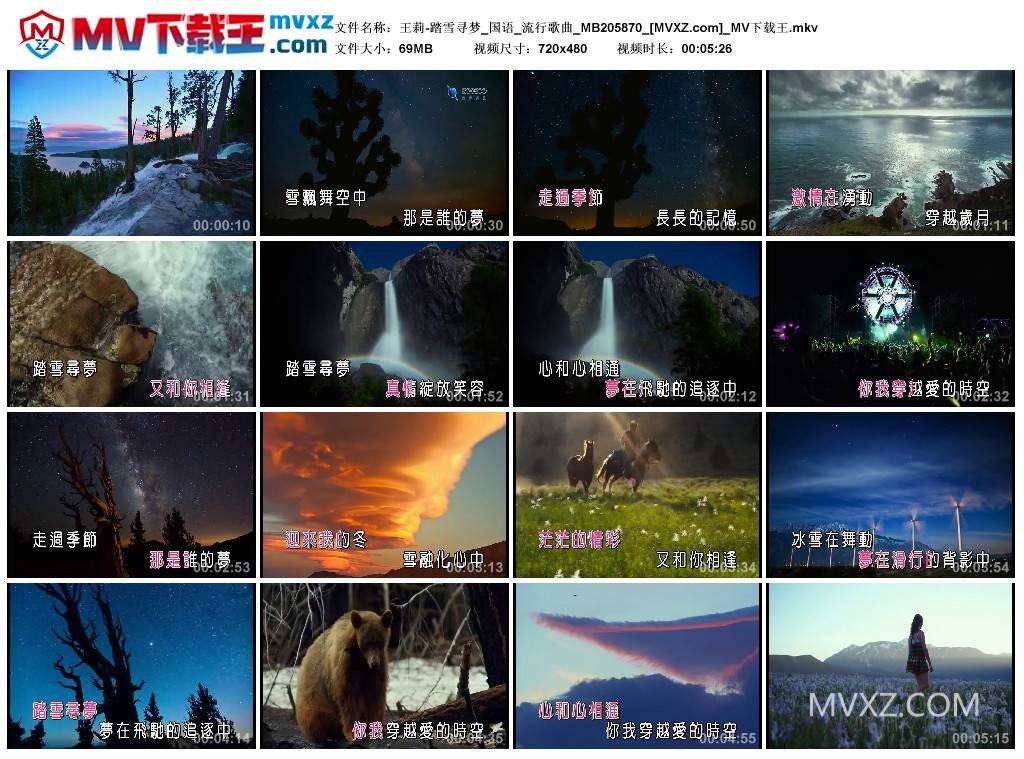 王莉-踏雪寻梦_国语_流行歌曲_MB205870